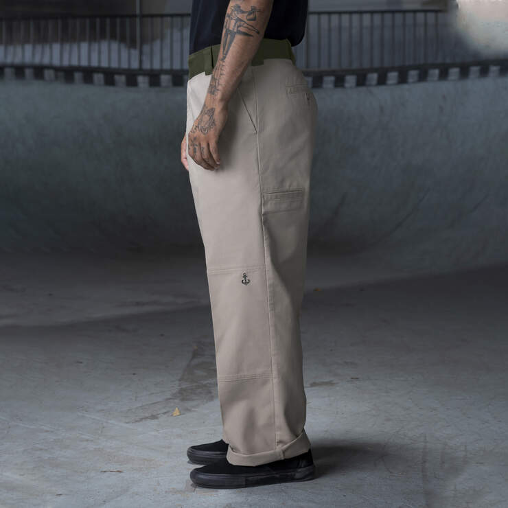 Ronnie Sandoval Loose Fit Double Knee Pants - Desert Sand/Olive Color Block (DVC) image number 3