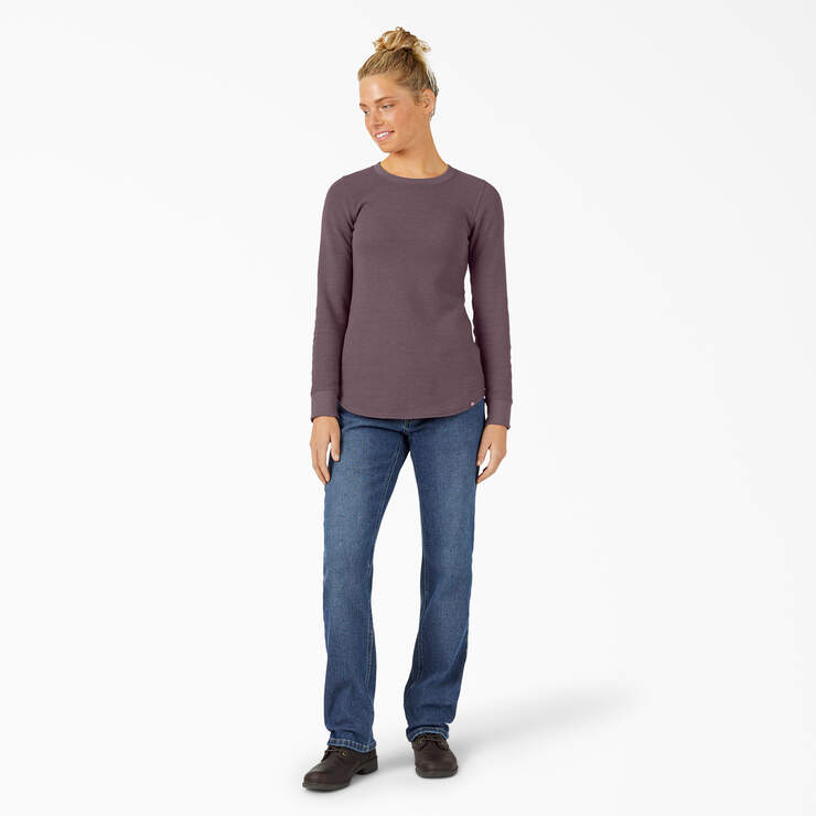 Women’s Long Sleeve Thermal Shirt - Dusty Violet (SSD) image number 3