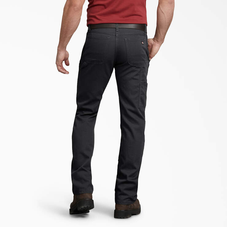 FLEX Regular Fit Duck Carpenter Pants - Stonewashed Black (SBK) image number 2