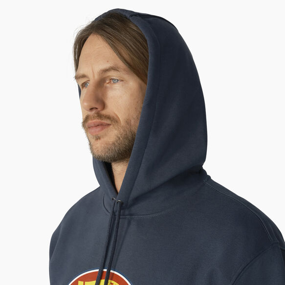 Water Repellent Tri-Color Logo Hoodie - Airforce Blue &#40;AF&#41;