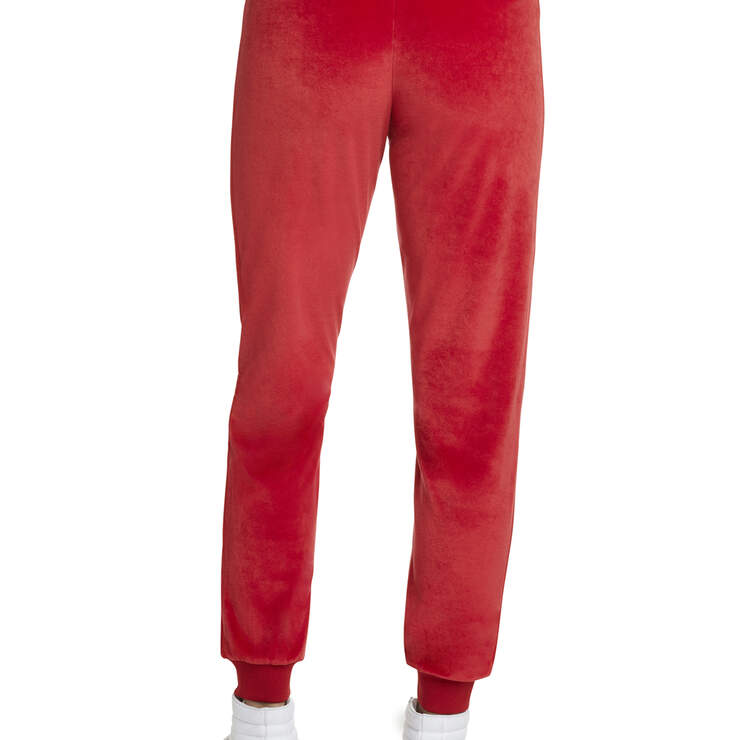 Dickies Girl Juniors' Velour Jogger Pants - Red (RD) image number 2