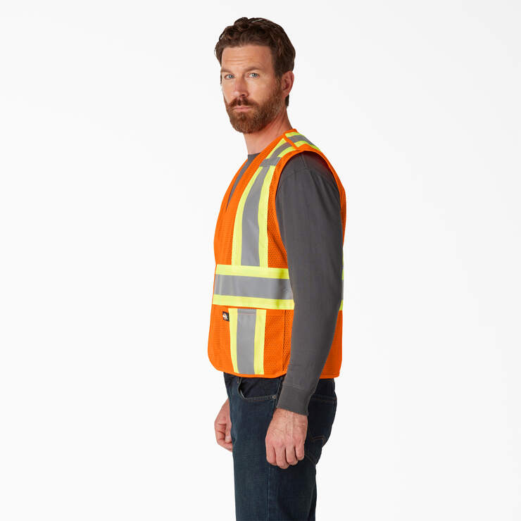Hi Vis Safety Vest - ANSI Orange (AO) image number 3