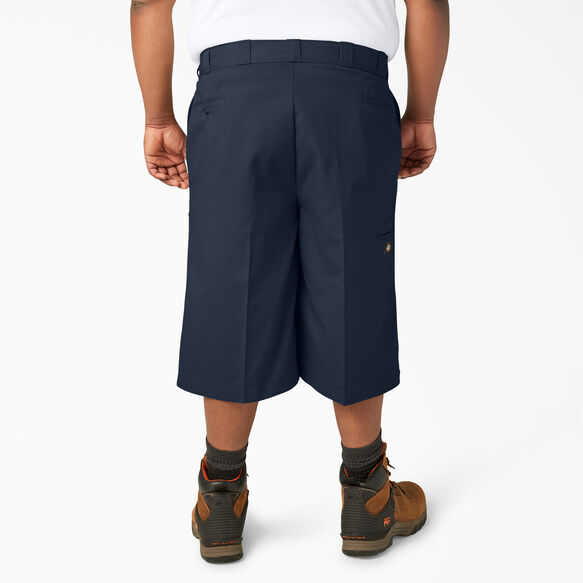 Loose Fit Multi-Use Pocket Work Shorts, 15&quot; - Dark Navy &#40;DN&#41;