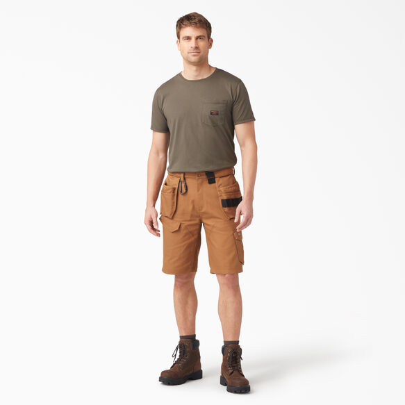 Traeger x Dickies FLEX Relaxed Fit Shorts, 11&quot; - Brown Duck &#40;BD&#41;