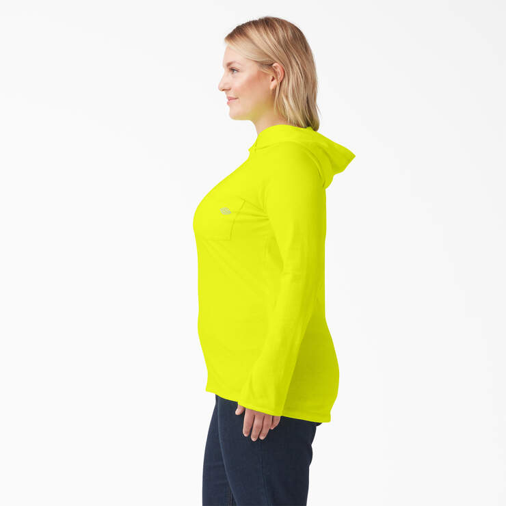 Women's Plus Cooling Performance Sun Shirt - Bright Yellow (BWD) image number 3