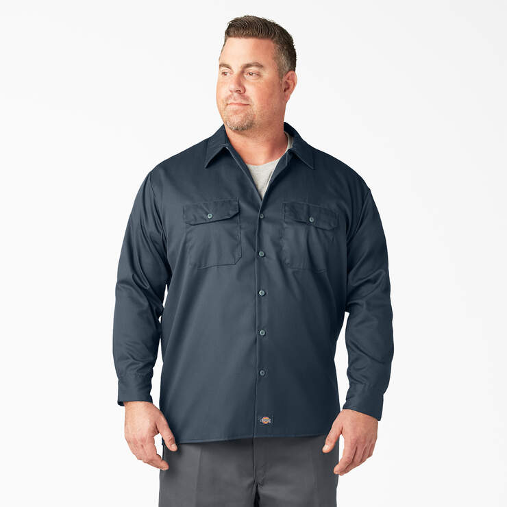 Long Sleeve Work Shirt - Airforce Blue (AF) image number 5