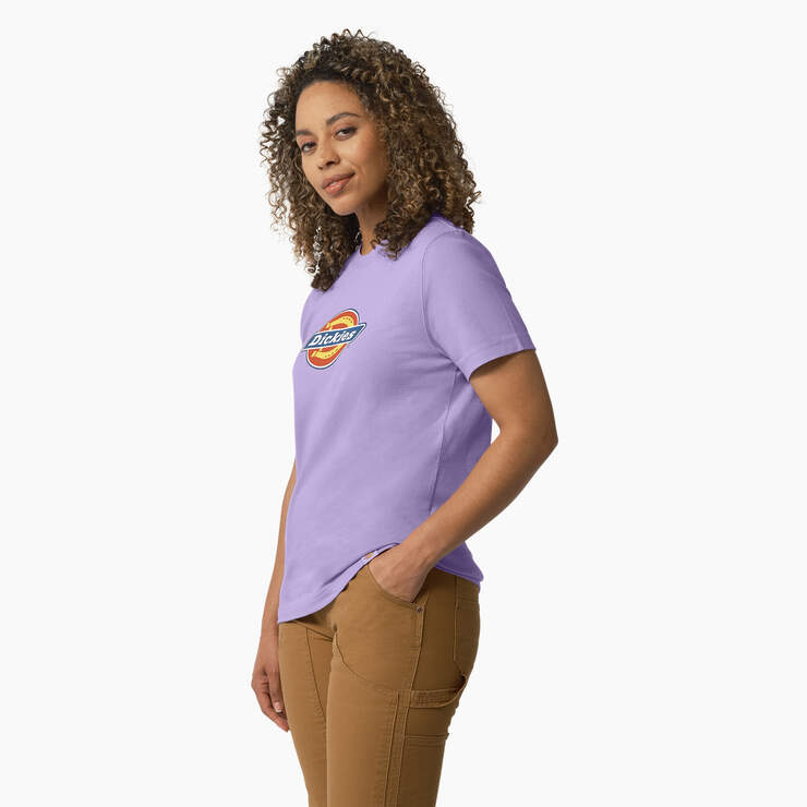 Women's Heavyweight Logo T-Shirt - Purple Rose (UR2) image number 3