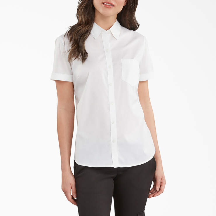 Women’s Button-Up Shirt - White (WH) image number 1