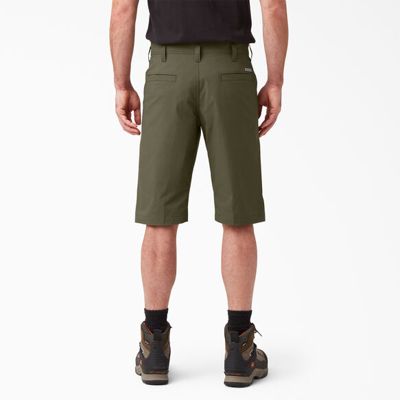 FLEX Cooling Regular Fit Utility Shorts, 13&quot; - Military Green &#40;ML&#41;