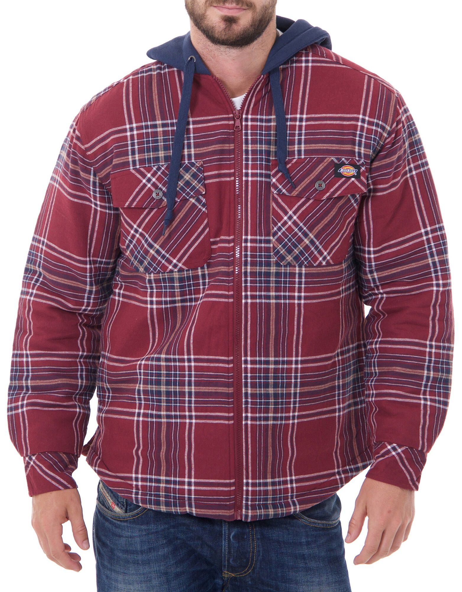 dickies quilted flannel shirt