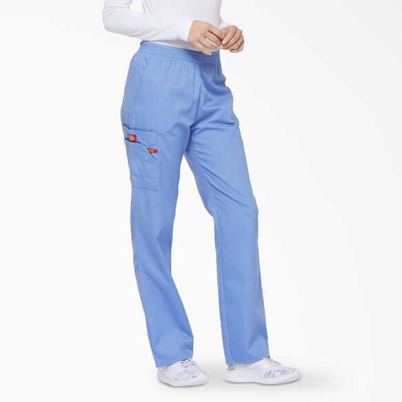Women&#39;s EDS Signature Tapered Leg Cargo Scrub Pants - Ceil Blue &#40;CBL&#41;