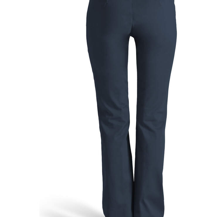 Dickies Girl Juniors' Dealer No Pocket Straight Leg Pants - Navy Blue (NVY) image number 2