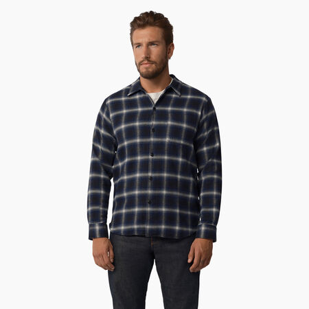 Dickies 1922 Long Sleeve Shirt - Blue Plaid &#40;BP&#41;
