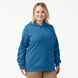 Women&#39;s Plus Heavyweight Logo Sleeve Fleece Pullover - Vallarta Blue &#40;V2B&#41;