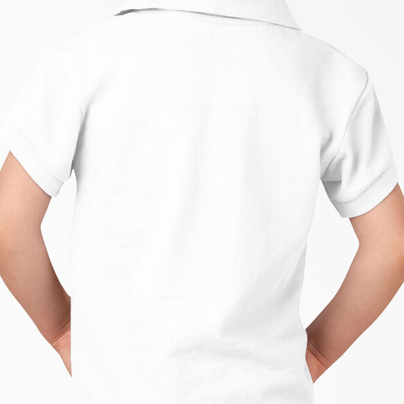 Toddler Short Sleeve Piqu&eacute; Polo Shirt - White &#40;WH&#41;