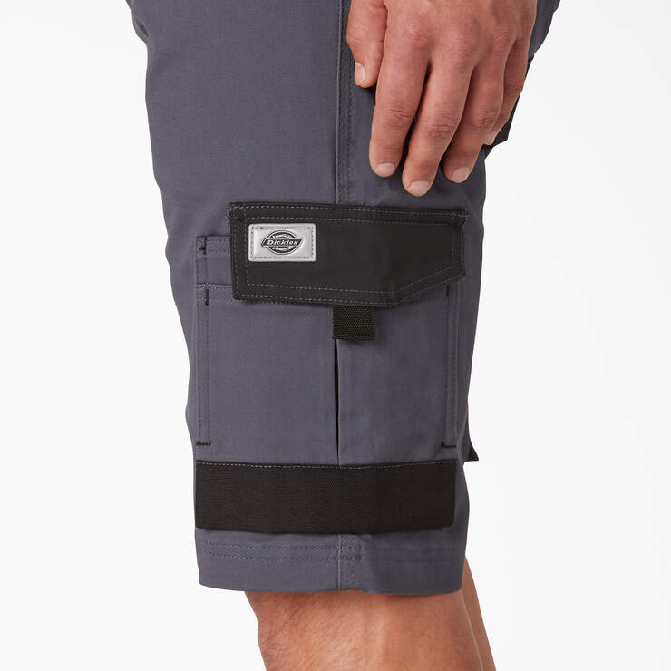 FLEX Performance Workwear GDT Cargo Shorts, 11" - Grey Black (UEB) image number 5