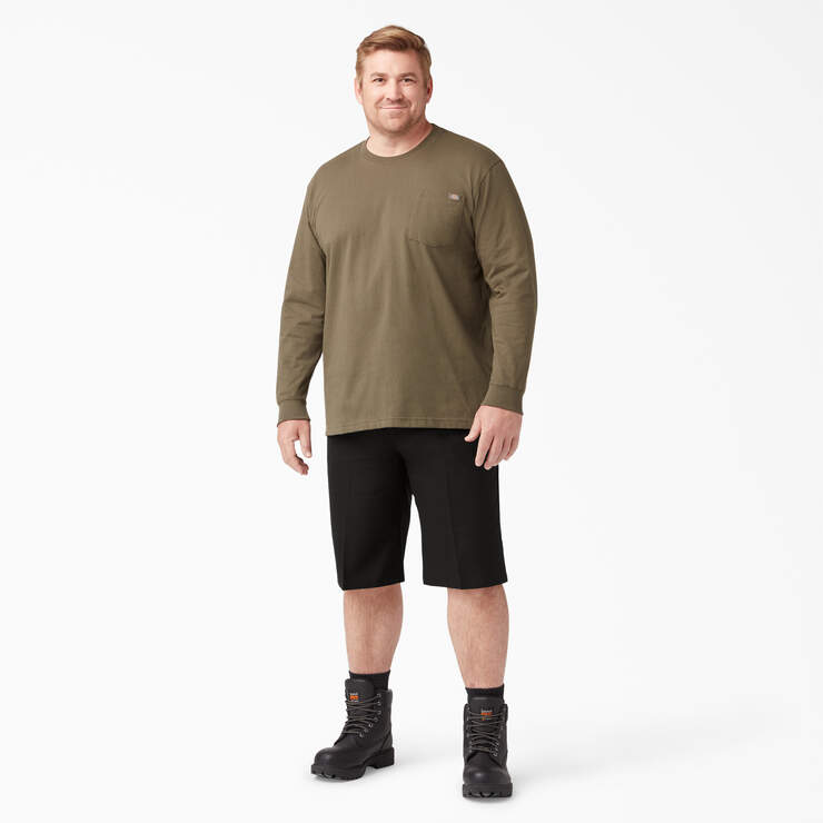 FLEX Cooling Active Waist Regular Fit Shorts, 13" - Black (BK) image number 8