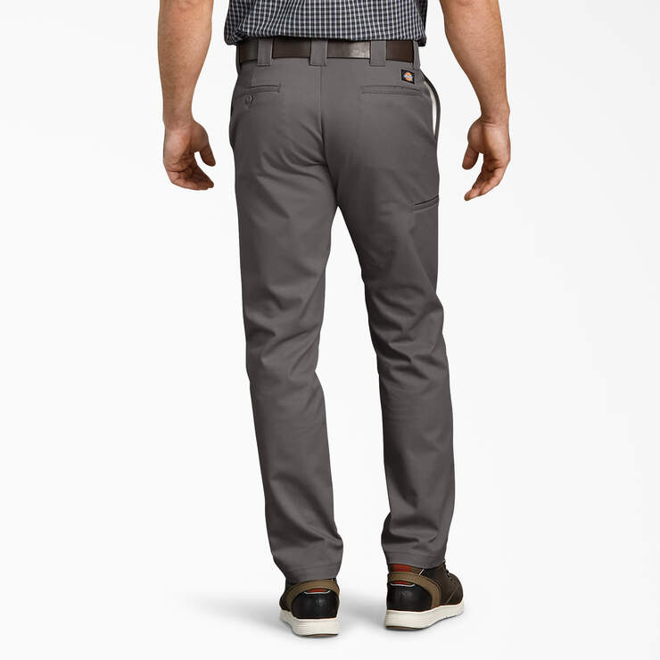 Slim Fit Tapered Leg Multi-Use Pocket Work Pants - Gravel Gray (VG) image number 2