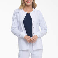 Women's EDS Essentials Snap Front Scrub Jacket - White (DWH)