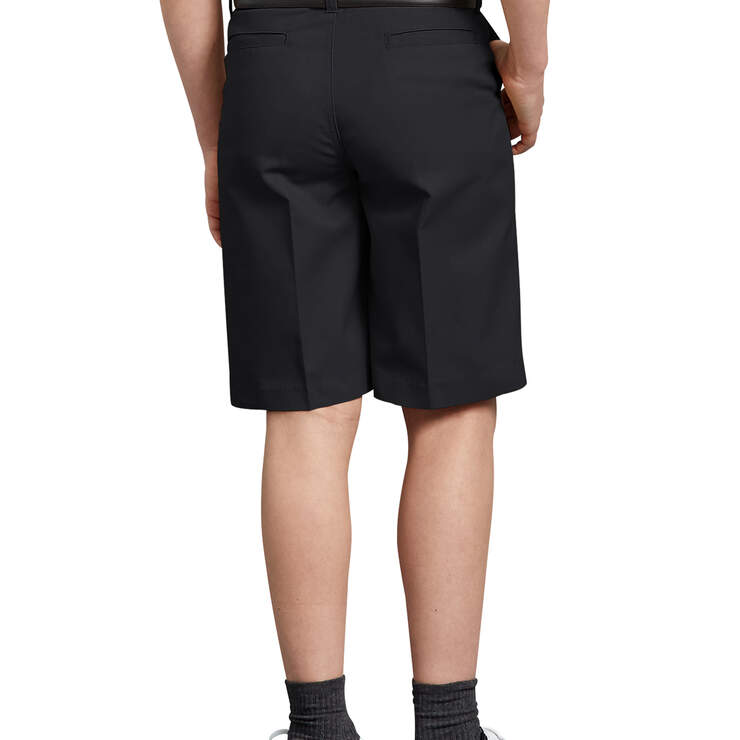 Boys' FlexWaist® Flat Front Shorts, 4-7 - Black (BK) image number 2