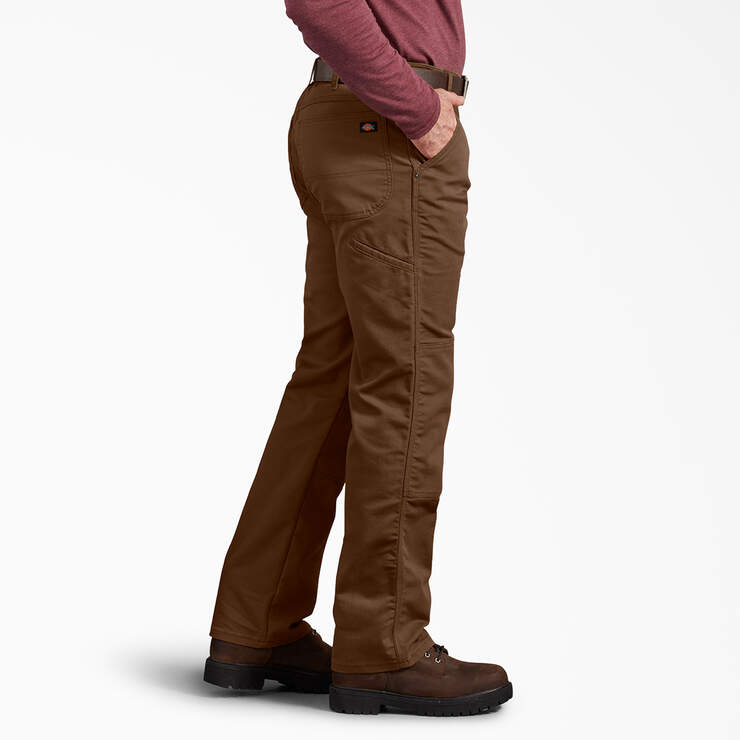 Regular Fit Duck Double Knee Pants - Stonewashed Timber Brown (STB) image number 3