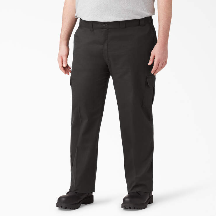 FLEX Regular Fit Cargo Pants - Black (BK) image number 5