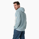 Water Repellent Sleeve Logo Hoodie - Clear Blue &#40;EU&#41;