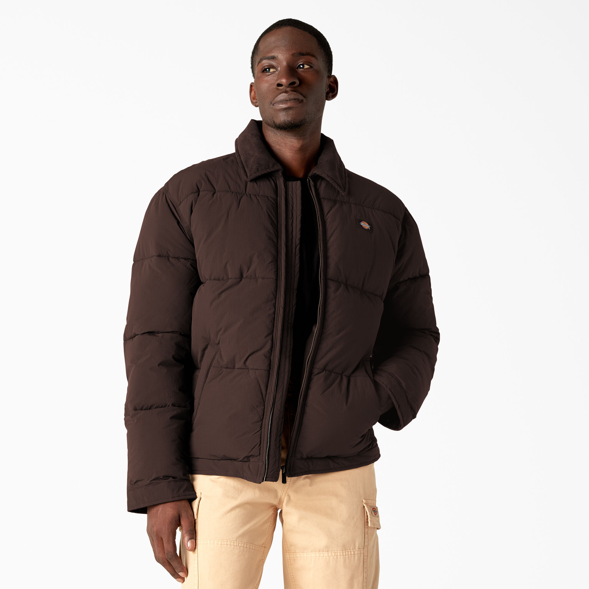 Brown jacket with hood discount