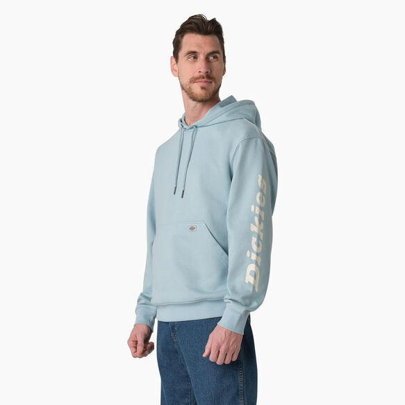 Water Repellent Sleeve Logo Hoodie - Clear Blue &#40;EU&#41;