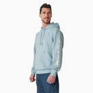 Water Repellent Sleeve Logo Hoodie - Clear Blue &#40;EU&#41;