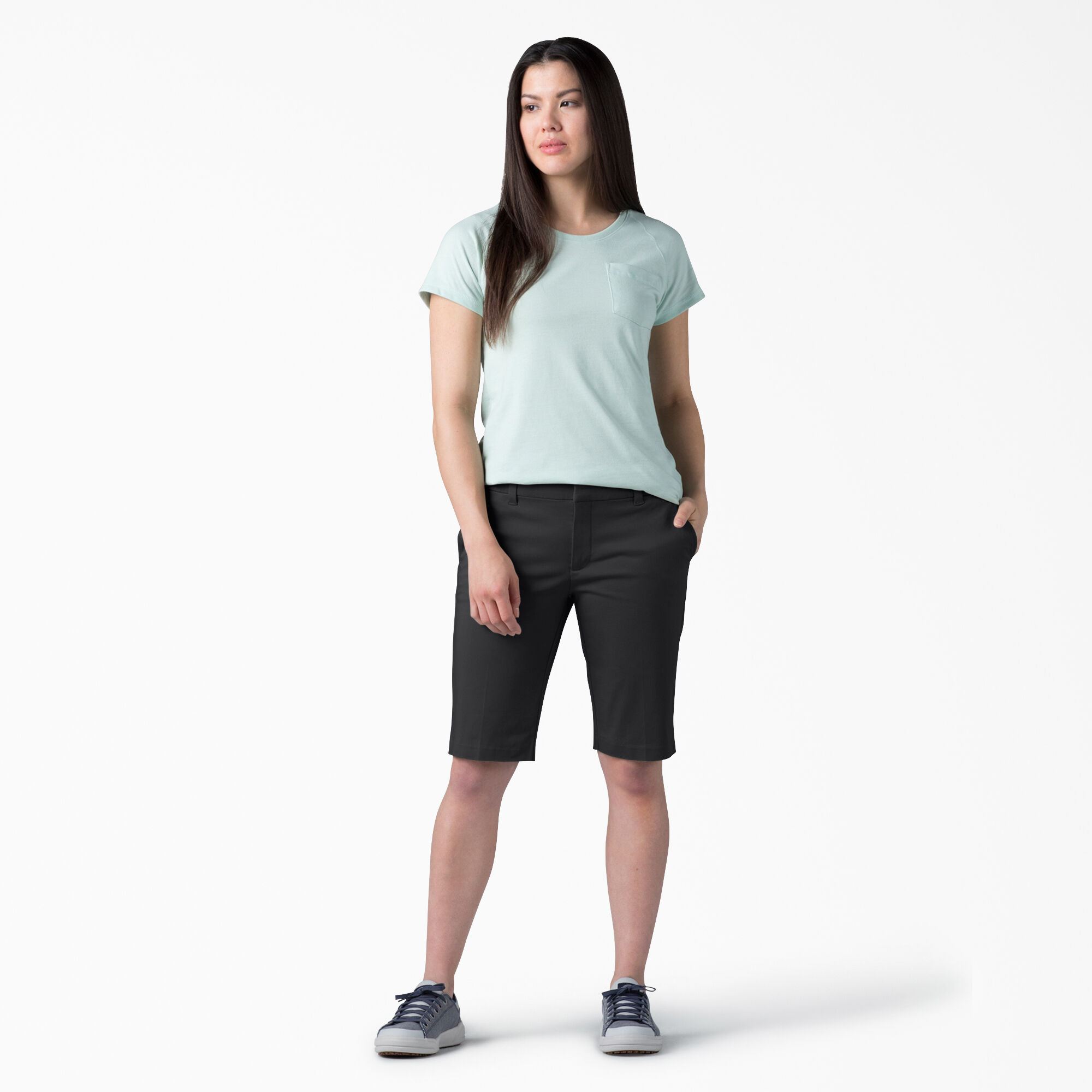 Women s Perfect Shape Straight Fit Bermuda Shorts 11 Dickies US