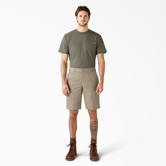 Relaxed Fit Work Shorts, 11&quot; - Desert Sand &#40;DS&#41;