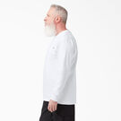 Heavyweight Long Sleeve Pocket T-Shirt - White &#40;WH&#41;