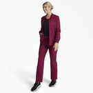 Women&#39;s Dynamix Zip Front Scrub Jacket - Wine &#40;WIN&#41;