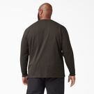 Heavyweight Long Sleeve Pocket T-Shirt - Chocolate Brown &#40;CB&#41;