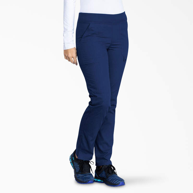 Women's EDS Signature Scrub Pants - Navy Blue (NVY) image number 4