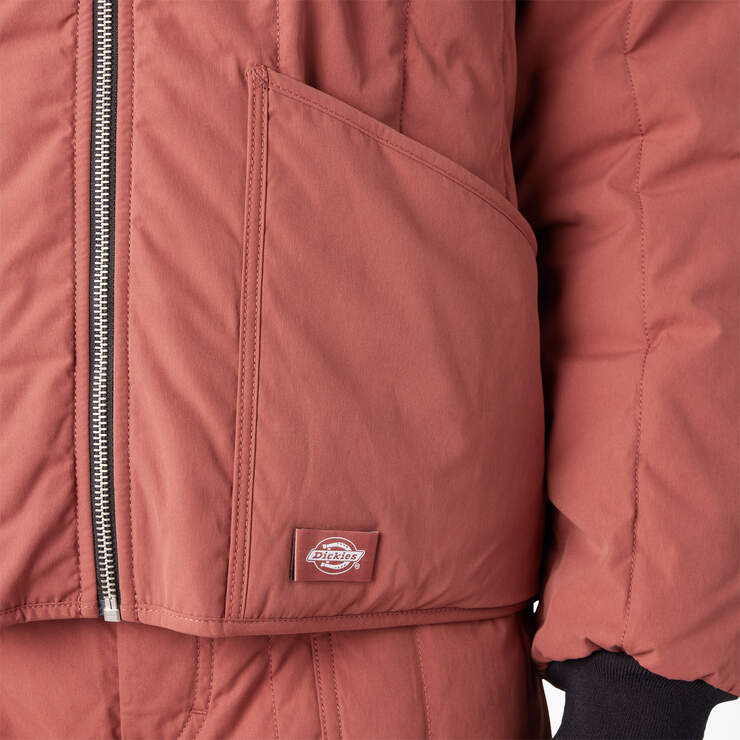 Dickies Premium Collection Quilted Jacket - Mahogany (NMY) image number 8