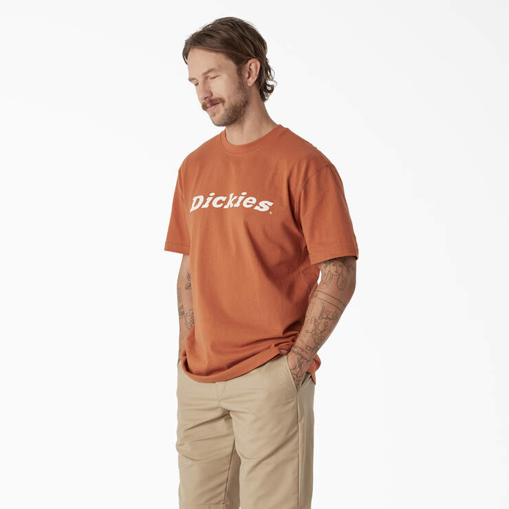 Short Sleeve Wordmark Graphic T-Shirt - Copper (CO) image number 3