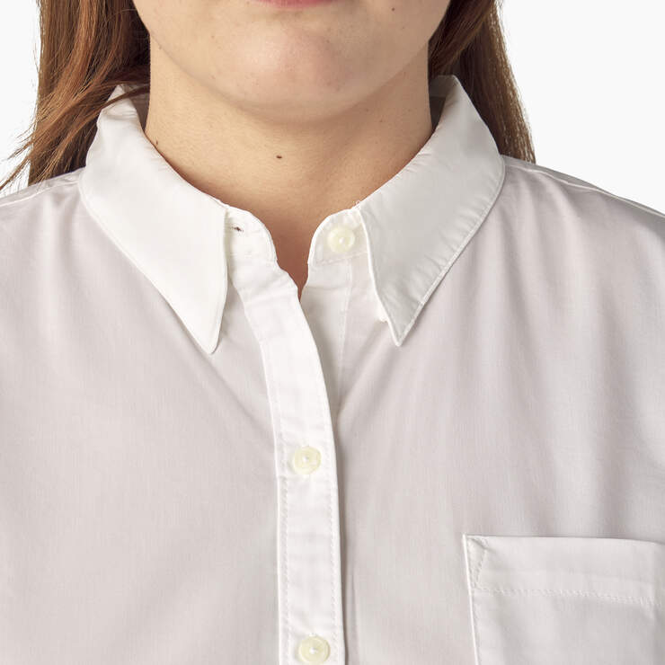 Women’s Plus Button-Up Shirt - White (WH) image number 7