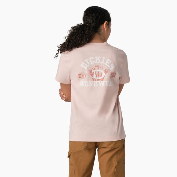 Women&#39;s Heavyweight Workwear Graphic T-Shirt - Lotus Pink &#40;LO2&#41;