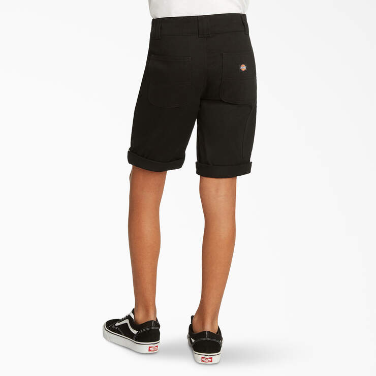 Boys’ Relaxed Fit Utility Shorts - Black (BK) image number 2