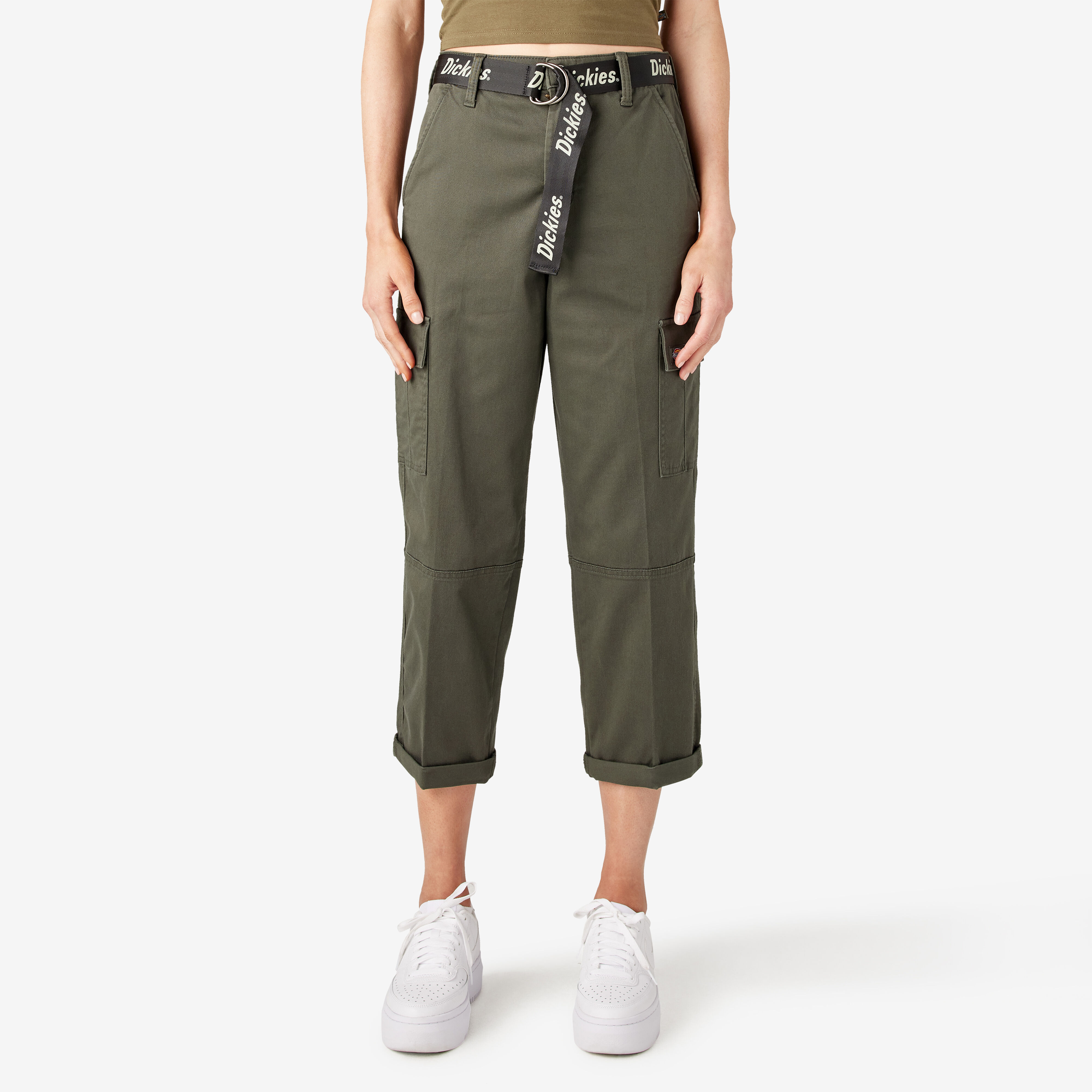 Womens Trousers Dickies Vancleve Work Pant in Grey Grey Slacks and Chinos Dickies Trousers Slacks and Chinos 
