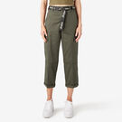 Women&#39;s Cropped Cargo Pants - Olive Green &#40;OG&#41;