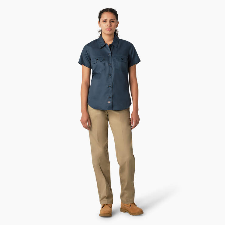 Women's 574 Original Work Shirt - Airforce Blue (ASL) image number 4