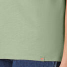 Women&#39;s Short Sleeve V-Neck T-Shirt - Celadon Green &#40;C2G&#41;