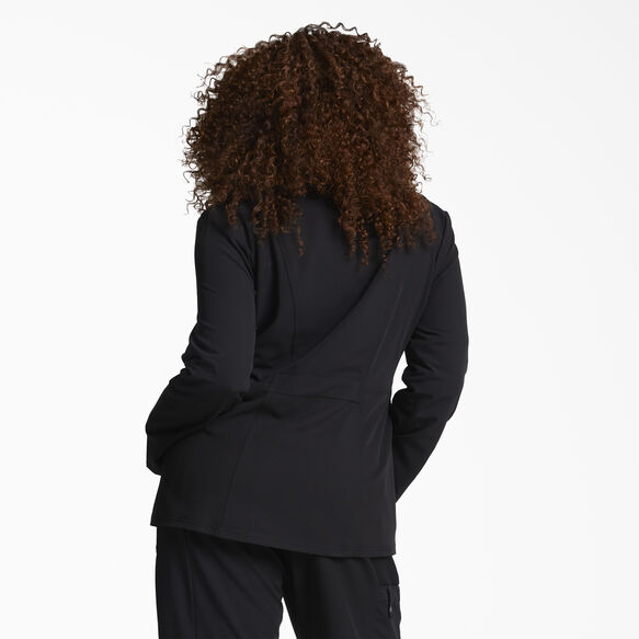Women&#39;s Xtreme Stretch Snap Front Scrub Jacket - Black &#40;BLK&#41;