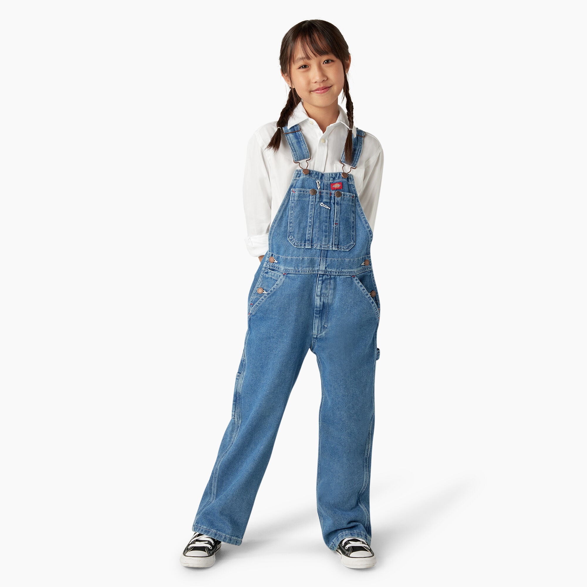 Kids Denim Bib Overalls 4 20 Kids Dickies Dickies US