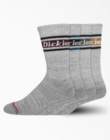 Crew Socks, 4-Pack - Gray/Fall Stripe &#40;GSA&#41;