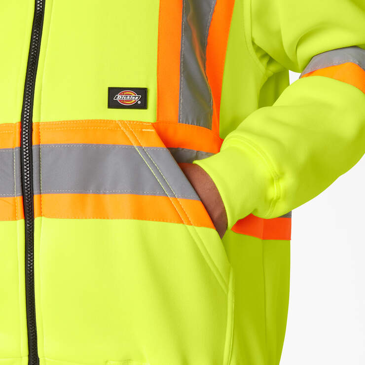 Hi Vis Safety Hoodie - ANSI Yellow (AY) image number 6