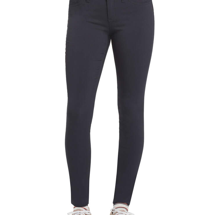 Dickies Girl Juniors' Ultimate Stretch Day to Night Pants - Navy Blue (NVY) image number 1